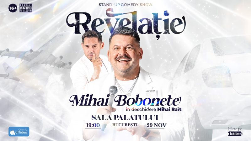 Stand up comedy cu Mihai Bobonete – Revelație